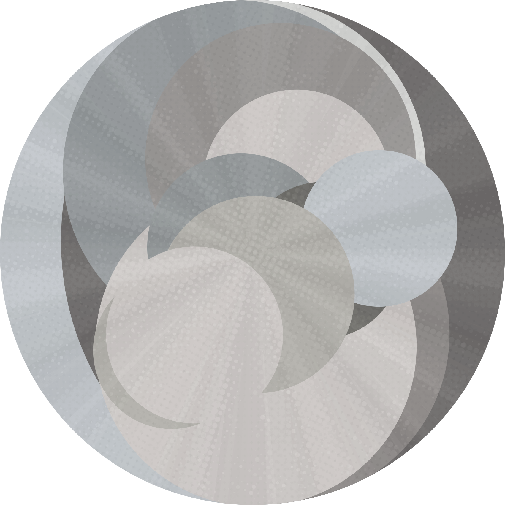 Covor de vinil geometric cercuri suprapuse iluzie - TenStickers