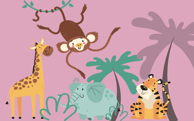Covor pentru copii „boho” jungle kids - TenStickers
