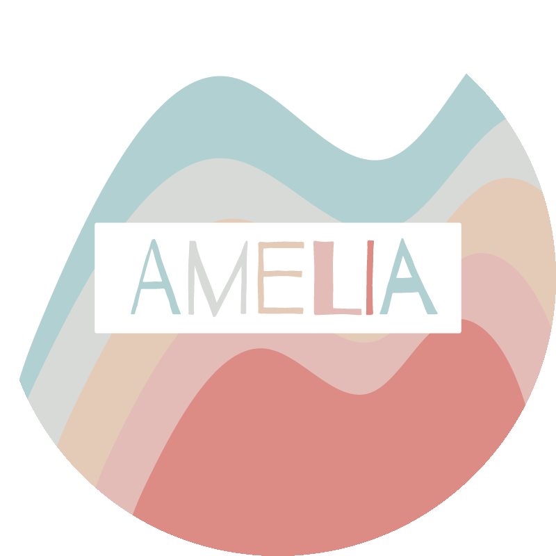 Covor de vinil cu nome custom Striped Name Design - TenStickers