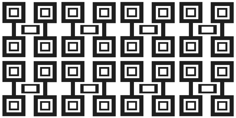 Covor de vinil geometric modelul geometric de pătrate - TenStickers