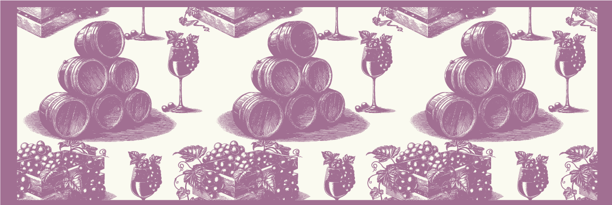 Covor de vinil epocă schiță estetică pivniță de vinuri - TenStickers