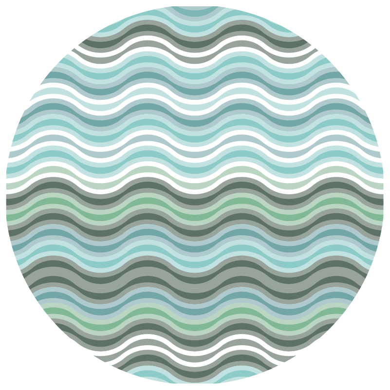 Covor nordic valuri scandinave - TenStickers