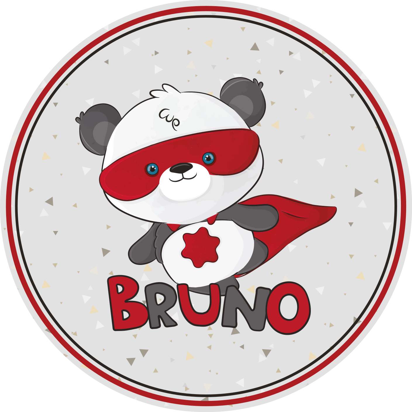 Covoraș personalizat superpanda - TenStickers