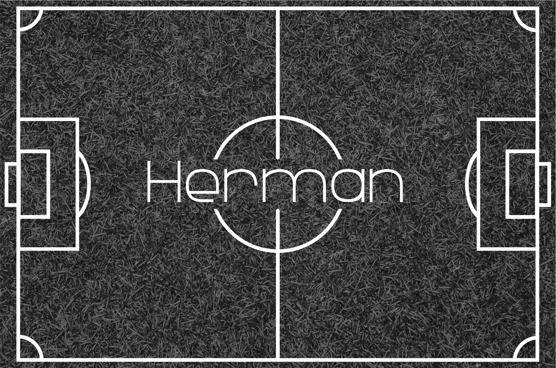 Covor de vinil jocuri teren de fotbal cu nume - TenStickers