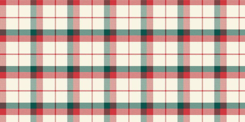 Covoare geometrice tartan de craciun - TenStickers