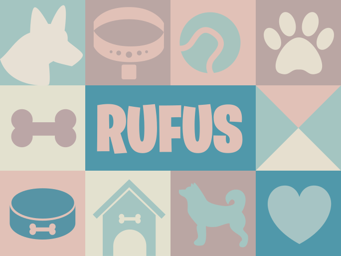 Covor vinil animal câini personalizați - TenStickers