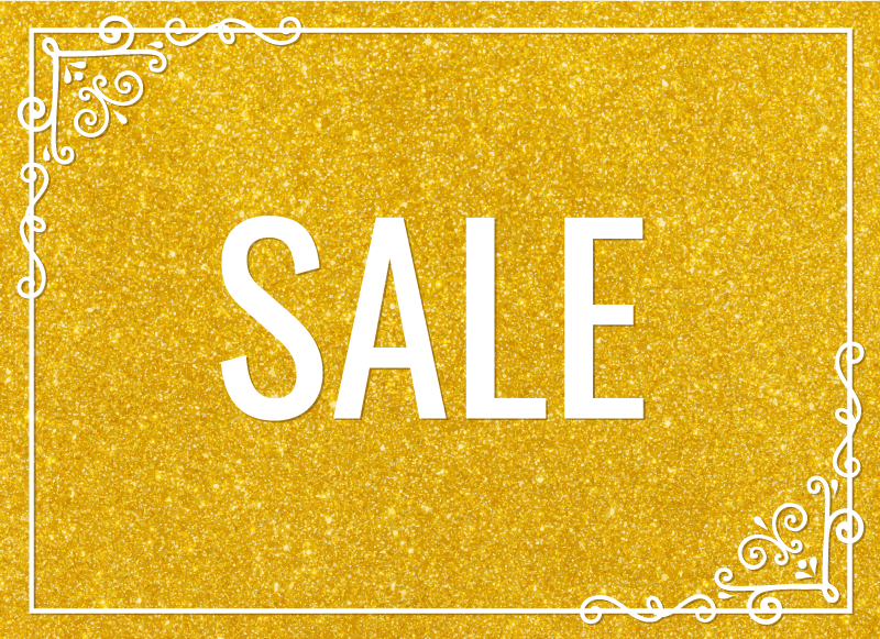 Covor de vinil dreptunghi vânzare textura sclipici auriu - TenStickers