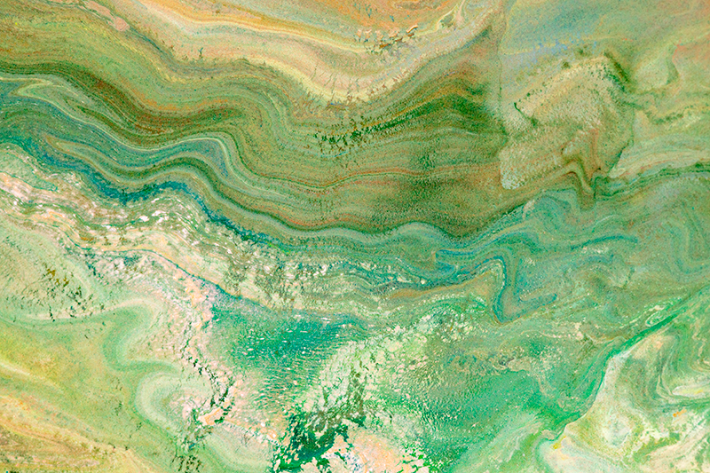 Covor de vinil marmura culori verde și bej - TenStickers