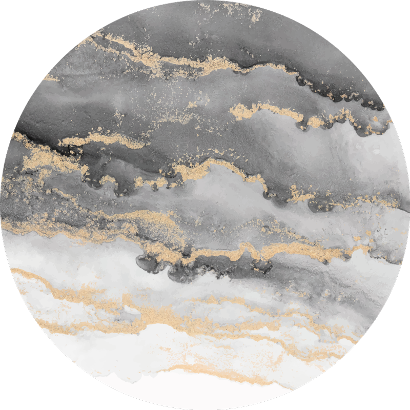 Covor de vinil marmura gri cu detalii aurii - TenStickers