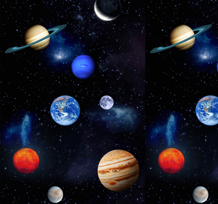 Tapet stele planete spațiale cosmos - TenStickers