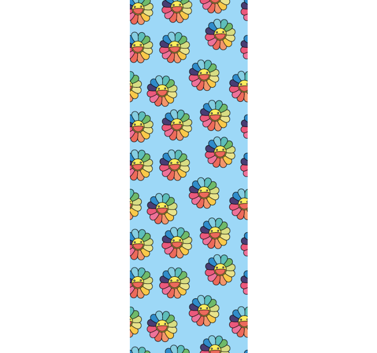 Tapet de pepinieră model de flori vesel - TenStickers