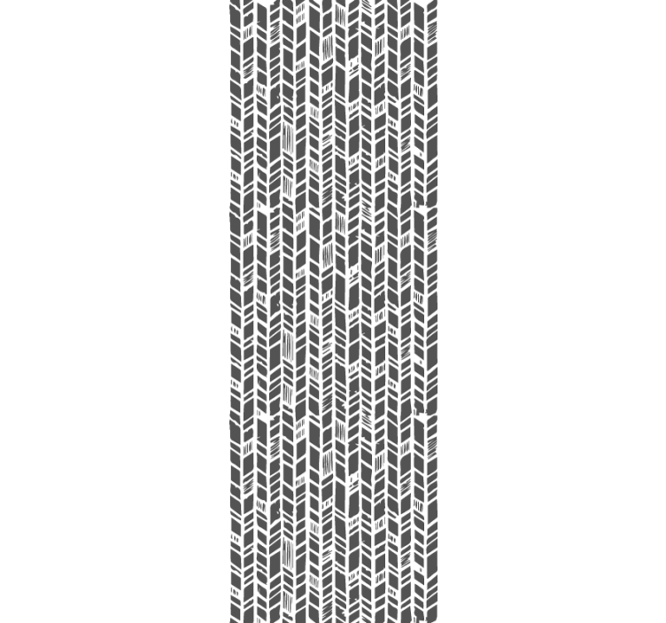 Tapet de intrare chevron gri stilizat - TenStickers