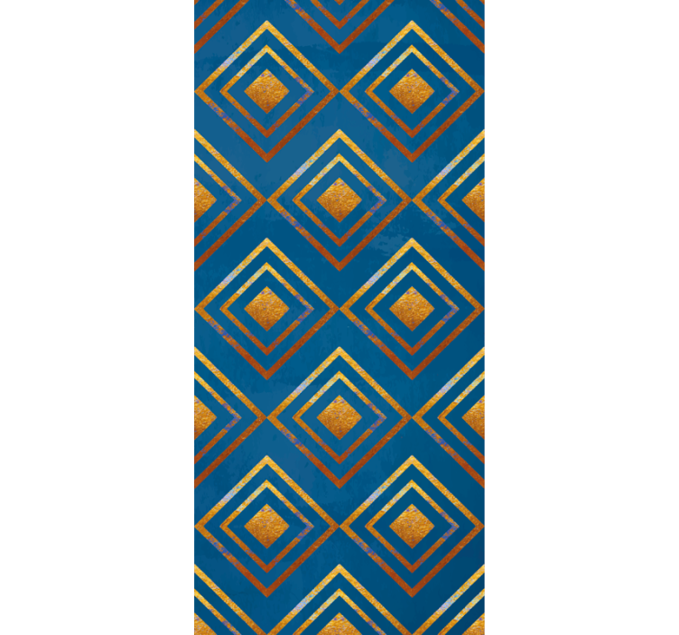 Tapet geometric diamante și linii - TenStickers