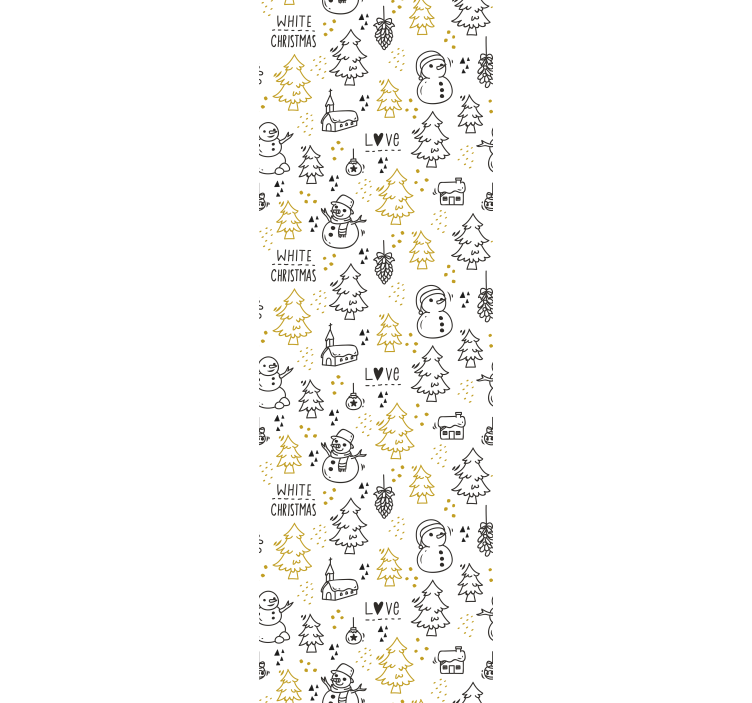 Crăciun tapet scena festivă de iarnă - TenStickers