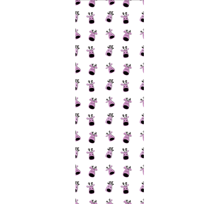 Tapet de animale fețe fericite de ren - TenStickers