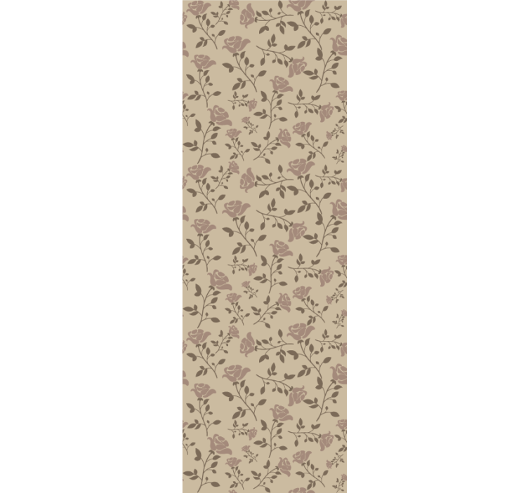 Tapet floral motiv delicat trandafir - TenStickers