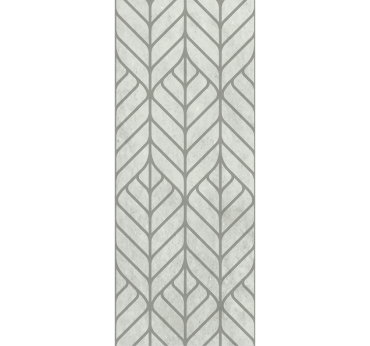 Tapet camera de zi design geometric cu frunze - TenStickers