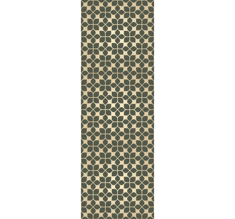 tapet dormitor stil floral geometric - TenStickers