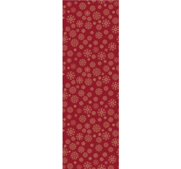 Crăciun tapet design floral înghețat - TenStickers