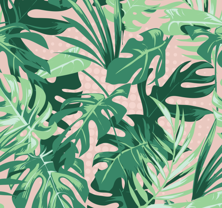 Tapet junglă design de plante tropicale - TenStickers