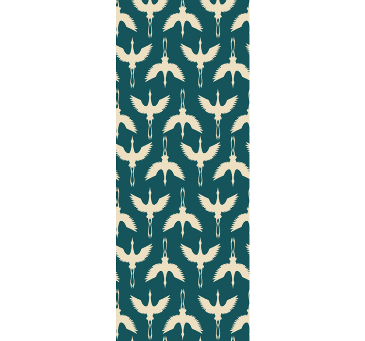 Tapet păsări modele elegante bej - TenStickers