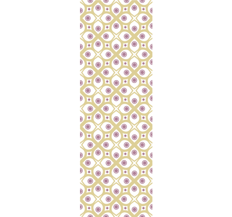 Geometric tapet model de ochi retro - TenStickers