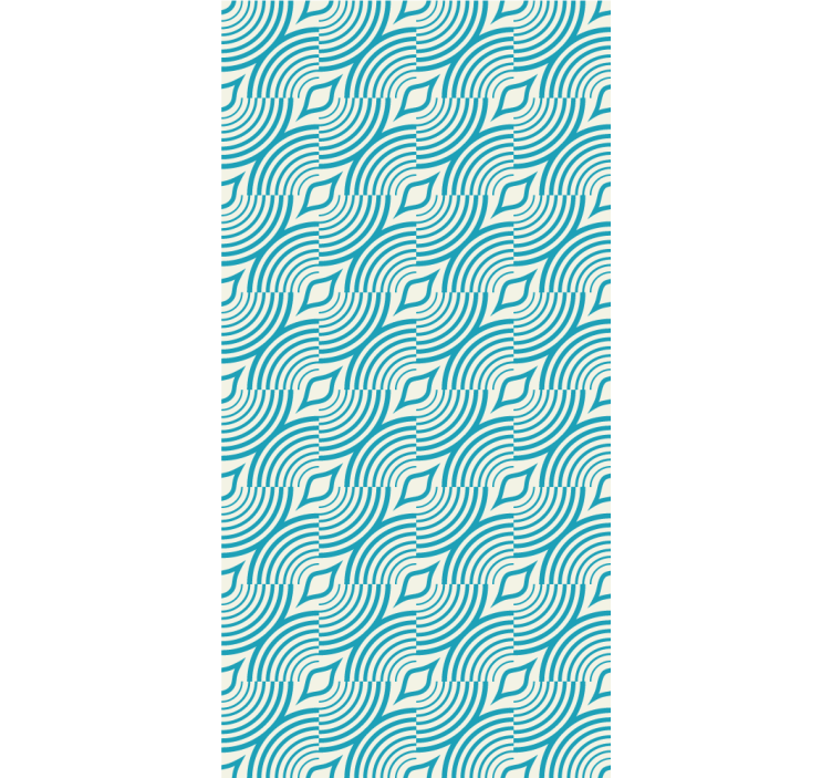 Tapet abstract forme de undă curgătoare - TenStickers