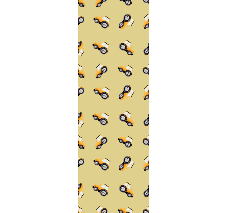 Tapet copii drăguțe camioane de construcții - TenStickers