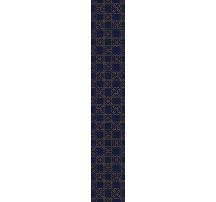 Tapet ornamental eleganță geometrică bleumarin - TenStickers