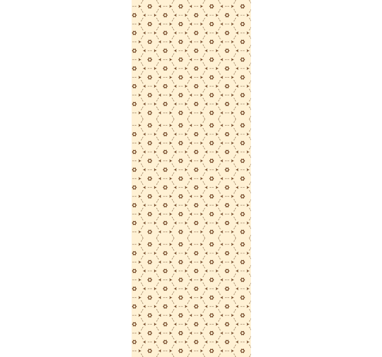 Tapet floral accente geometrice de flori - TenStickers