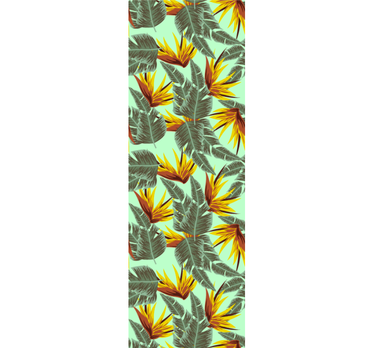 Tapet natura izbucnirea frunzelor tropicale - TenStickers