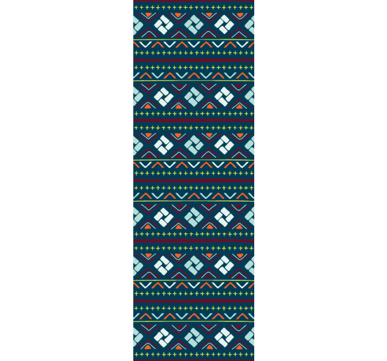 Tapet geometric blocuri geometrice de culoare - TenStickers