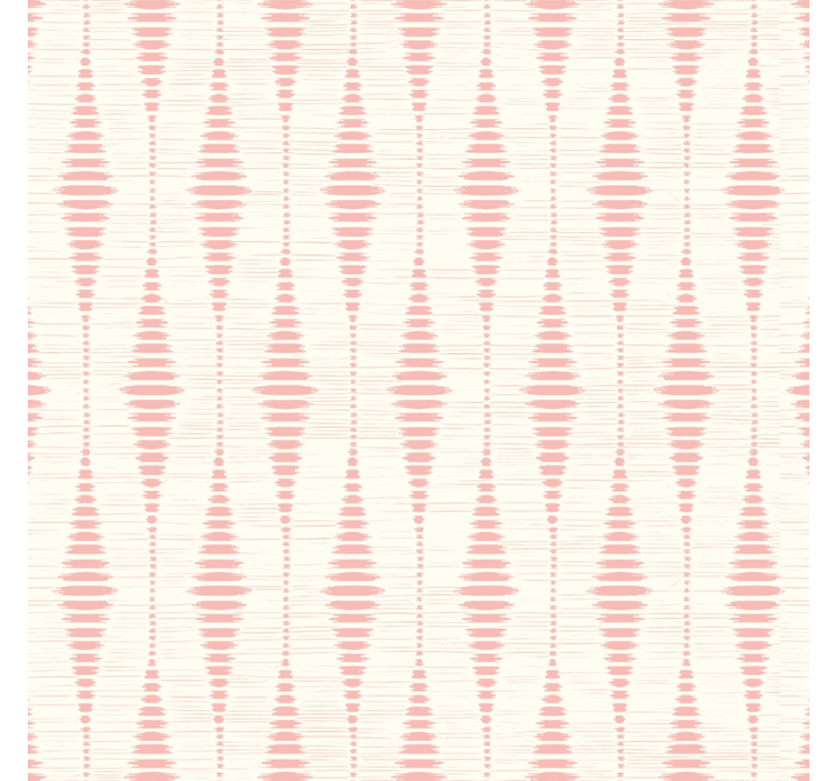 Geometric tapet rabaul ikat roz pastel - TenStickers
