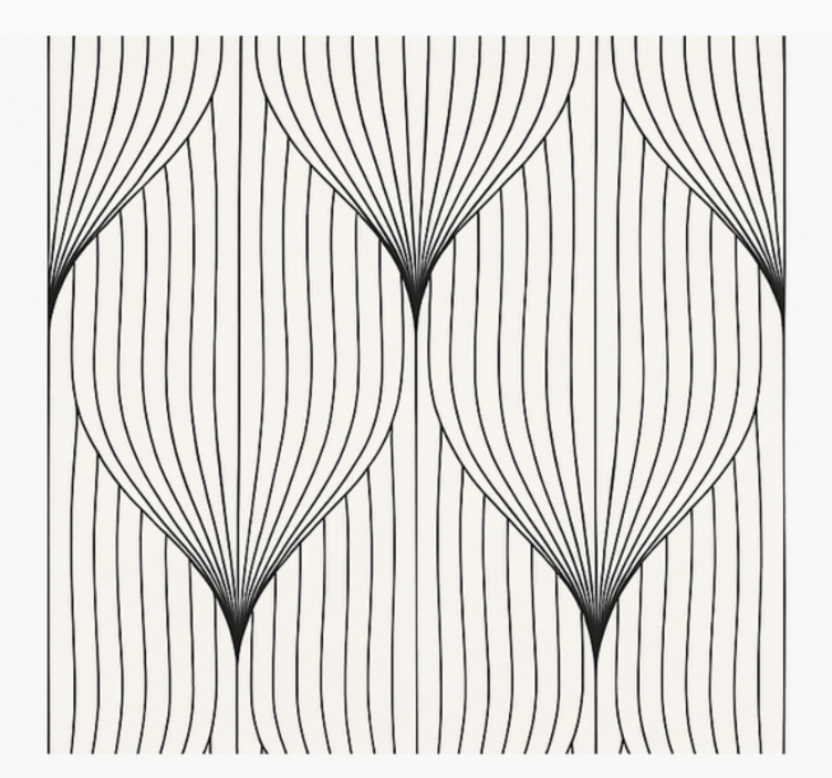 tapet dormitor panaș decorativ simetric - TenStickers