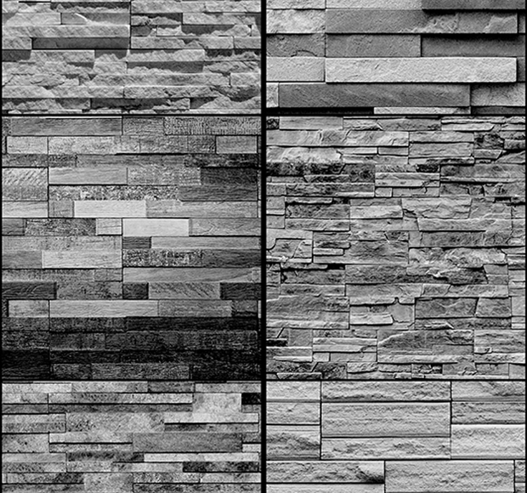 Tapet de textură cu pietre gri - TenStickers