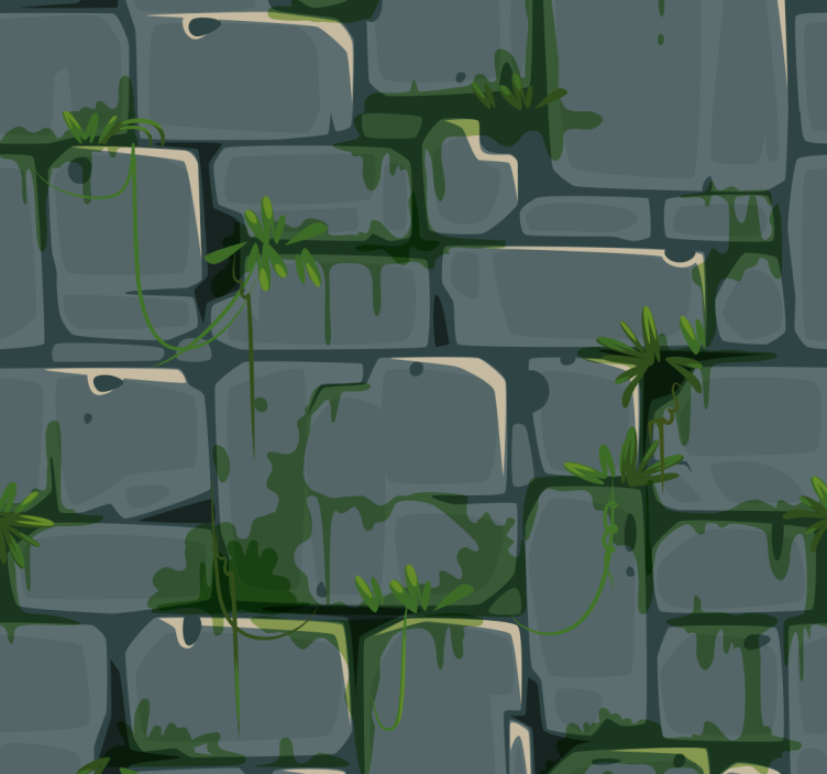 Tapet texturat cu perete de piatră - TenStickers