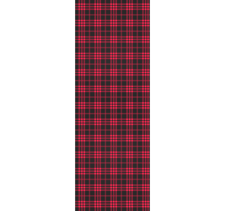 Crăciun tapet cu model tartan de crăciun - TenStickers