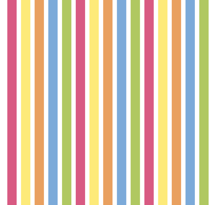 Tapet ornamental cu model orizontal multicolor în dungi - TenStickers