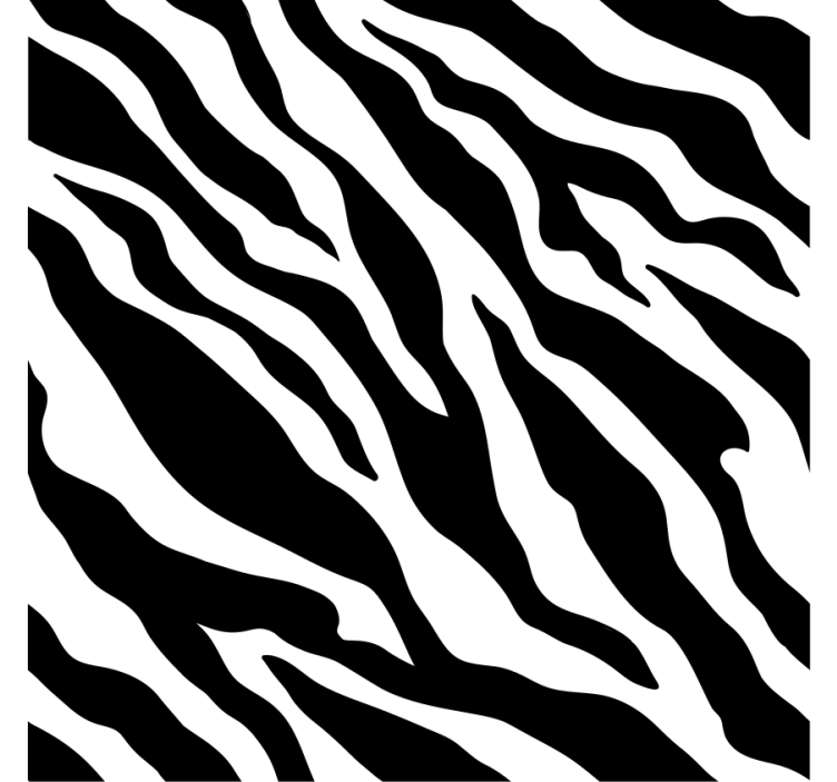 Tapet ornamental cu motiv dungi zebra - TenStickers