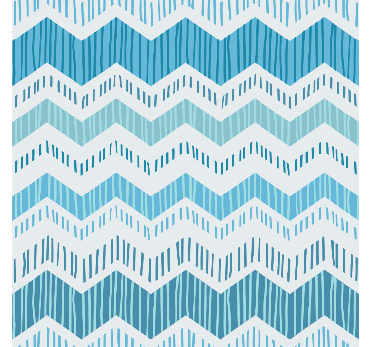 Tapet texturat zig zag albastru - TenStickers