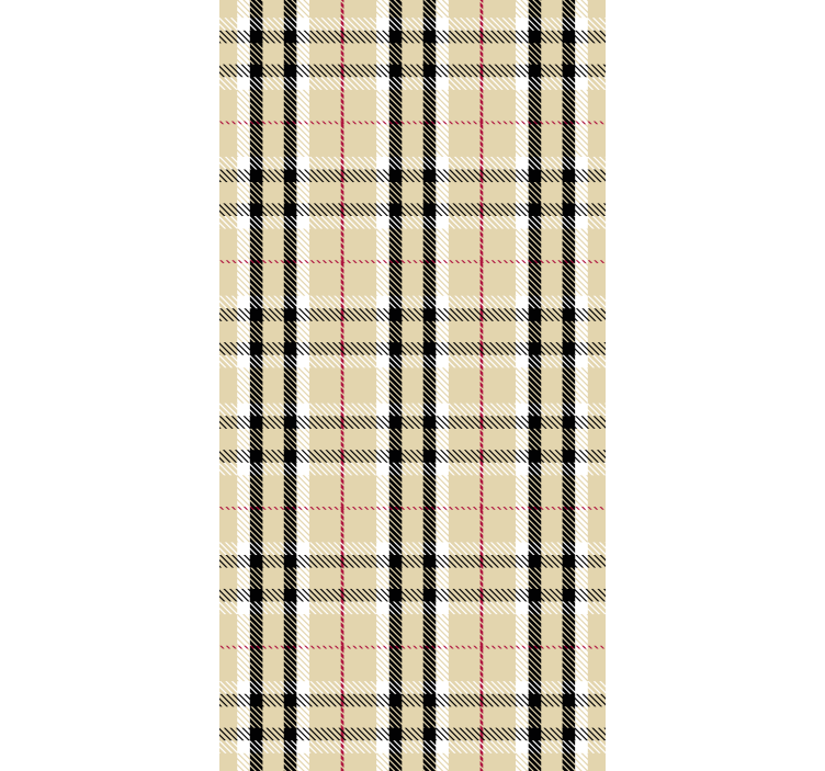 Tapet hol cu carouri tartan - TenStickers