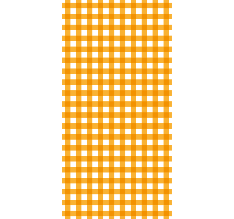 Tapet hol pătrate portocalii și albe - TenStickers