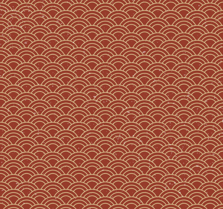 Tapet hol val japonez în stil vintage - TenStickers