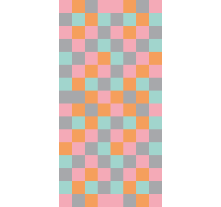 Tapet hol artă abstractă pătrată - TenStickers