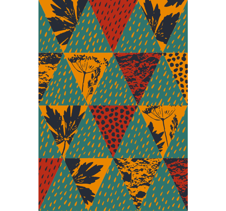 Tapet hol art geometric ploaie - TenStickers