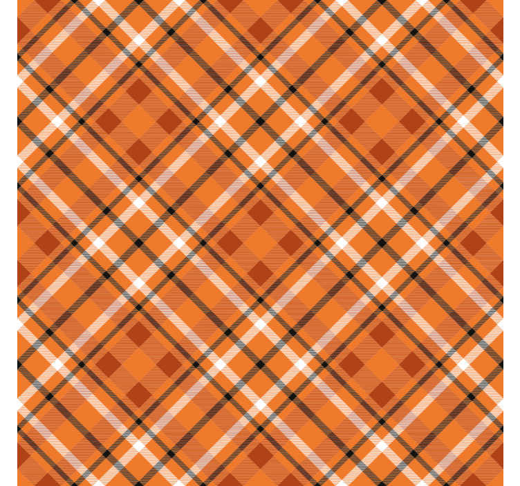 Tapet hol pătrate portocalii cu linii maronii - TenStickers