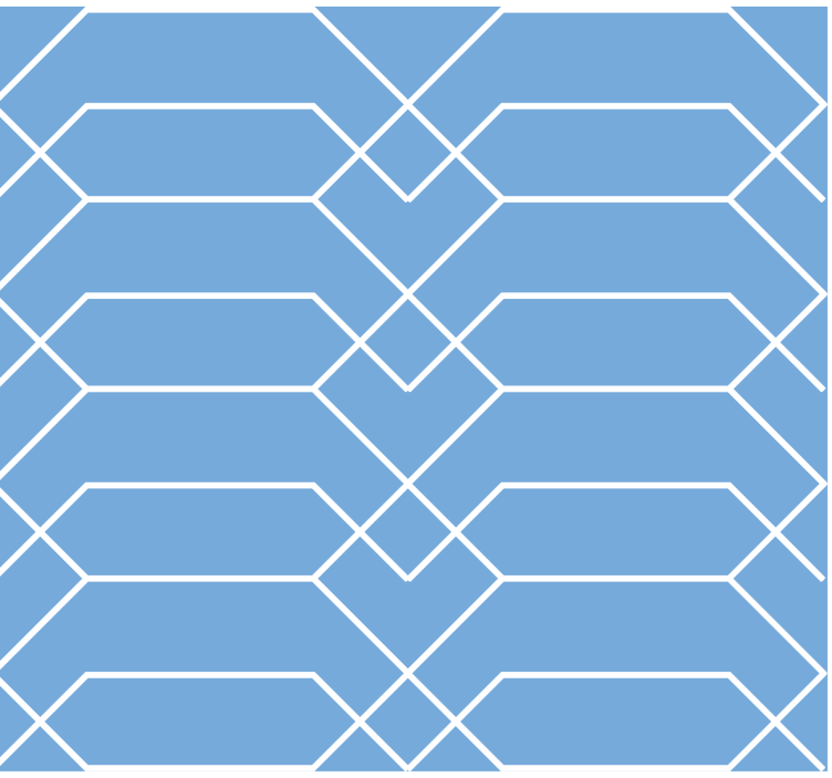 Tapet geometric linii albastre geometrice - TenStickers