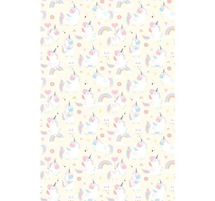 Tapet copii unicorni în țara minunilor - TenStickers