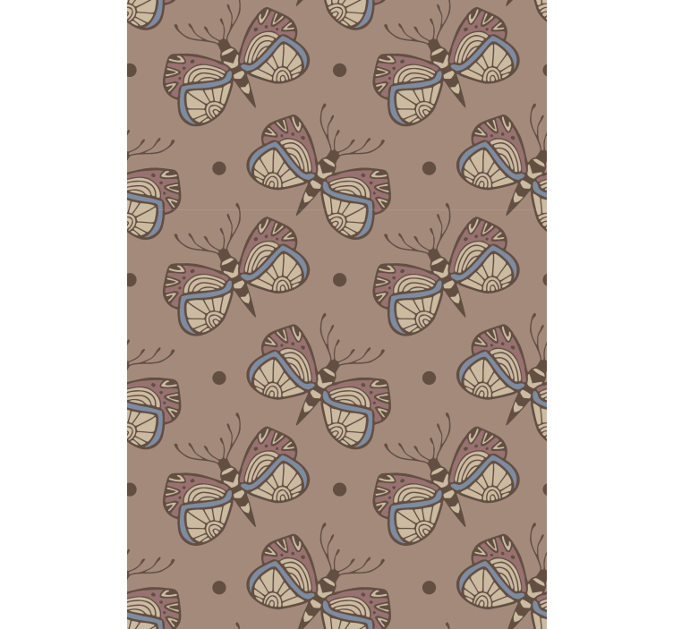 Fluture tapet vintage inspirațional cu fluturi - TenStickers