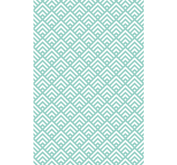 Tapet nordic model linii aquamarine neregulate - TenStickers